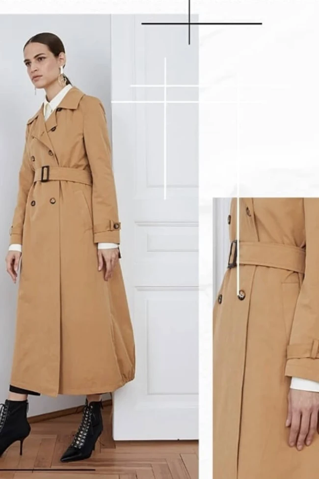 CAMEL CLOCHE  CL19K14CL173801   TRENC COAT