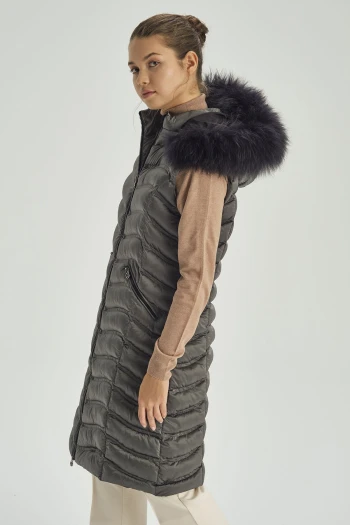 GRİ WOMANİA WAVY VEST YELEK